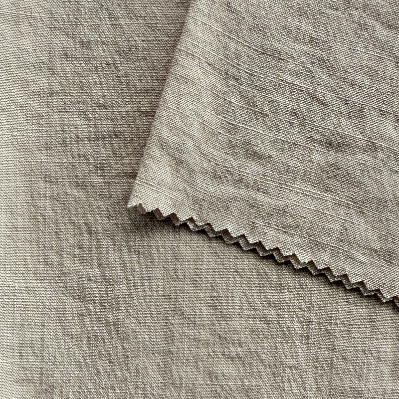 NO 6052 Viskose-Nylon-Slub-Leinenstoff