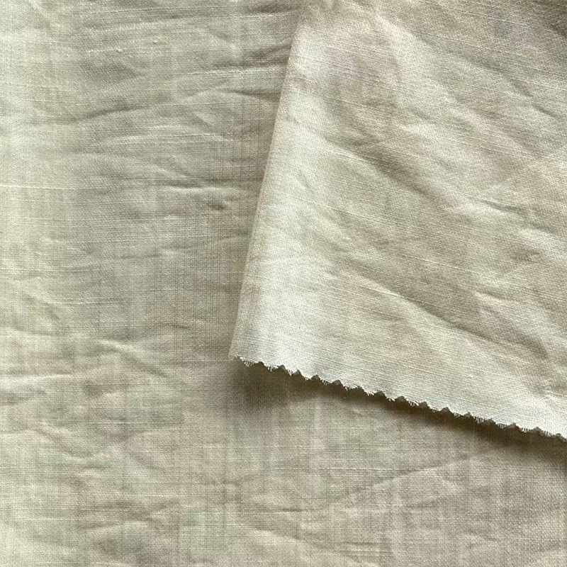 NO 6053 Glänzender Tencel-Leinenstoff