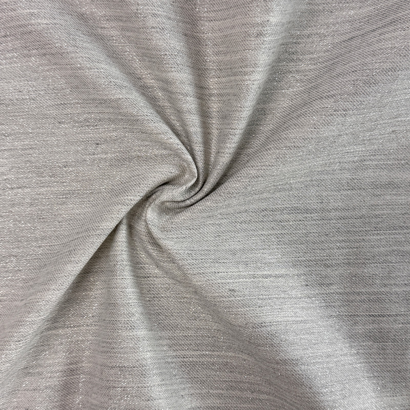 Nr. 6128 Weicher Twill-Stoff aus Maulbeerseide und Lurex-Baumwolle